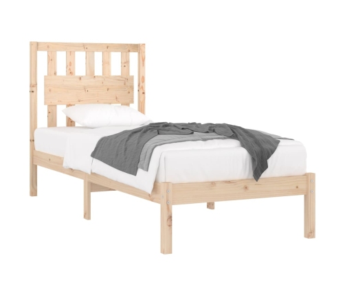 Estructura de cama madera maciza de pino 100x200 cm