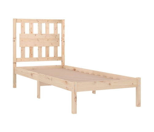 Estructura de cama madera maciza de pino 100x200 cm