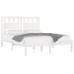Estructura de cama madera maciza de pino blanco 120x200 cm