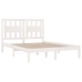 Estructura de cama madera maciza de pino blanco 120x200 cm