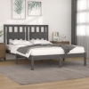 Estructura de cama madera maciza de pino gris 120x200 cm