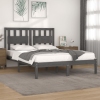 Estructura de cama de madera maciza de pino gris 160x200 cm