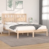 Estructura de cama de madera maciza de pino 200x200 cm