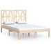 Estructura de cama madera maciza de pino 140x190 cm