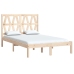 Estructura de cama madera maciza de pino 140x190 cm