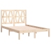 Estructura de cama madera maciza de pino 140x190 cm