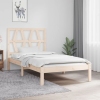 Estructura de cama de madera maciza de pino 90x200 cm