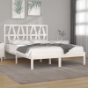 Estructura de cama madera maciza de pino blanco 120x200 cm