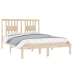 Estructura de cama madera maciza de pino 140x190 cm