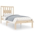 Estructura de cama de madera maciza de pino 90x200 cm