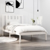 Estructura de cama madera maciza de pino blanco 90x200 cm