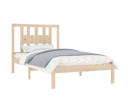 Estructura de cama madera maciza de pino 100x200 cm