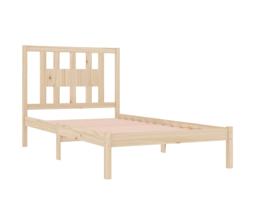 Estructura de cama madera maciza de pino 100x200 cm