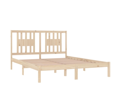 Estructura de cama de madera maciza de pino 160x200 cm