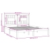Estructura de cama de madera maciza de pino 160x200 cm