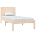 Estructura de cama madera maciza 75x190 cm