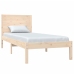 Estructura de cama madera maciza 90x190 cm