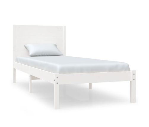 Estructura cama sin colchón madera maciza pino blanca 100x200cm