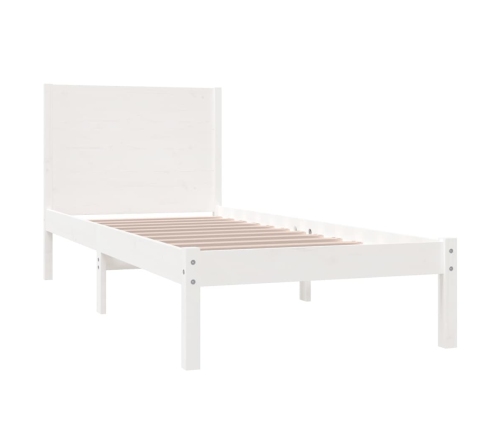 Estructura cama sin colchón madera maciza pino blanca 100x200cm