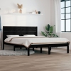 Estructura de cama madera maciza de pino negro 120x200 cm