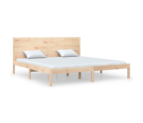 Estructura de cama madera maciza 180x200 cm