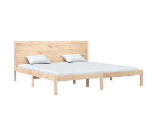 Estructura de cama madera maciza 180x200 cm