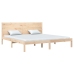 Estructura de cama madera maciza 180x200 cm