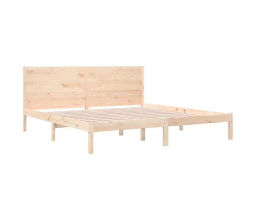 Estructura de cama madera maciza 180x200 cm