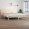 Estructura de cama madera maciza 180x200 cm