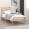 Estructura de cama madera maciza 75x190 cm