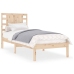 Estructura de cama madera maciza 90x190 cm