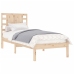 Estructura de cama madera maciza 90x190 cm