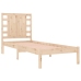 Estructura de cama madera maciza 90x190 cm