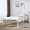 Estructura de cama sin colchón madera de pino blanca 90x200 cm