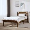 Estructura de cama madera maciza pino marrón miel 100x200 cm