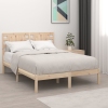 Estructura de cama sin colchón madera de pino maciza 120x200 cm