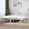 Estructura de cama sin colchón madera de pino blanca 120x200 cm