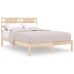 Estructura de cama sin colchón madera maciza de pino 200x200 cm