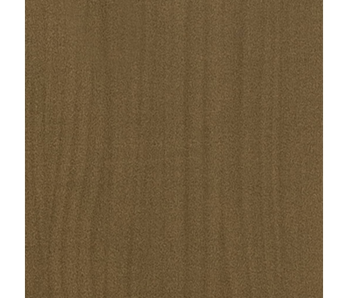 Estructura de cama madera maciza de pino marrón miel 200x200 cm