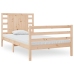 Estructura de cama sin colchón madera maciza pino 75x190 cm