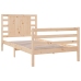 Estructura de cama sin colchón madera maciza pino 75x190 cm