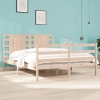 Estructura de cama sin colchón madera maciza de pino 135x190 cm