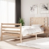 Estructura de cama sin colchón madera maciza de pino 90x200 cm