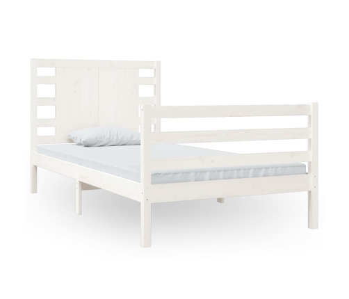 Estructura cama sin colchón madera maciza pino blanca 100x200cm