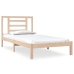 Estructura de cama sin colchón madera maciza de pino 90x190 cm