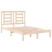 Estructura de cama madera maciza 120x190 cm