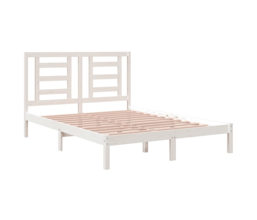 Estructura de cama sin colchón madera de pino blanco 135x190 cm