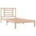 Estructura de cama sin colchón madera maciza de pino 90x200 cm