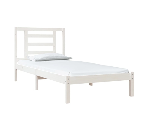 Estructura cama sin colchón madera maciza pino blanca 100x200cm