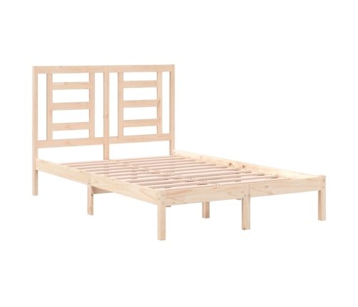 Estructura de cama sin colchón madera de pino maciza 120x200 cm